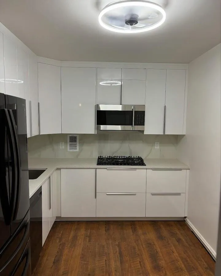 Renovated kitchen with quartz countertops in Duryea